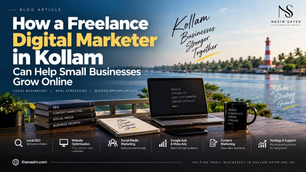 How a Freelance Digital Marketer in Kollam Can Help Small Businesses Grow Online